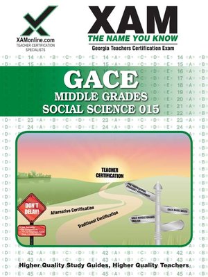 cover image of GACE Middle Grades Social Science 015